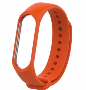 Silikonowa opaska Xiaomi MiBand 3 Pomarańczowa