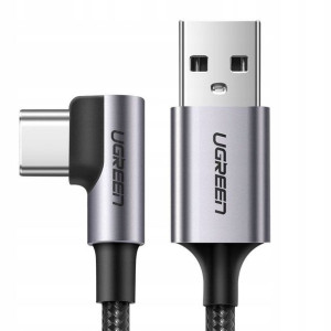 Ugreen kabel kątowy USB - USB Typ C 2m 3A Szary