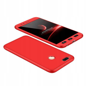 Etui 360 Case 3w1 do Xiaomi MI A1 CZERWONE