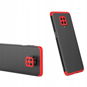 GKK 360 3w1 Etui Redmi Note 9 czarno-czerwone