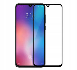 Szkło Hartowane 9H do Xiaomi Mi A3 Pełne Czarne