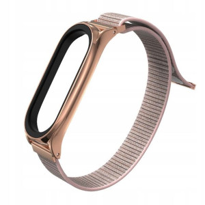 Opaska Mi Band 5 Tech-Protect Nylon Rose Gold