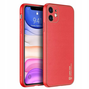 Dux Ducis Yolo ze skóry do iPhone 12 mini Czerwone