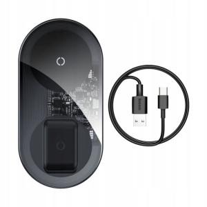 Baseus Simple Pro 2w1 ładowarka QI 15W WXJK-CB02