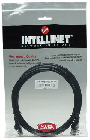 Intellinet Patch Cord Cat6 Utp 2,0m Czarny 100%