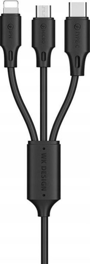 Kabel USB WK Design 3w1 USB 2A 115cm WDC-103th BL