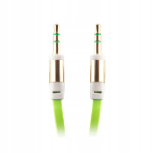 Adapter 3,5 audio cable/3.5 aux cable zielony TFO