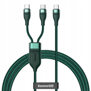 Baseus Kabel 2w1 1,5m 5A 100W 2xUSB-C CA1T2-C06