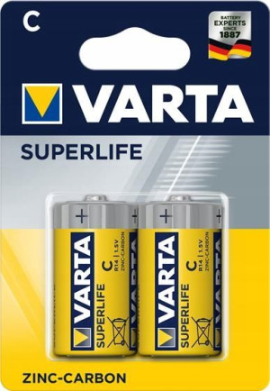 Zestaw baterii cynkowo-węglowe VARTA Superlife R14
