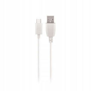 Kabel Maxlife Micro USB Fast Charge 2A 1m biały