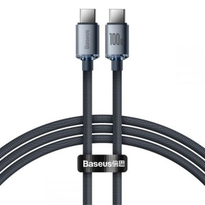 Baseus Crystal Shine kabel 2x Typ-C 1.2m 100W Czar