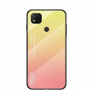 Gradient Glass Xiaomi Redmi 9C żółto-różowy