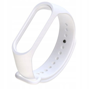 Silikonowa opaska Xiaomi MiBand 3 / 4 Biała