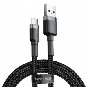 Baseus Cafule Kabel nylon USB-C 3A 0,5m CATKLF-AG1
