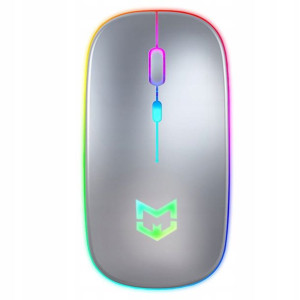Mysz bezprzewodowa A2 Srebrna ładowana USB M444015