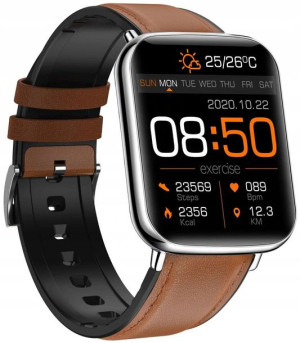 Smartwatch Bemi KIX2 Srebrny - Pulsoksymetr