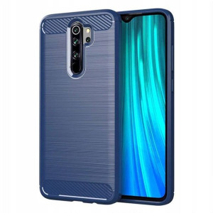 Carbon Case Etui Xiaomi Redmi Note 8 Pro Niebieski
