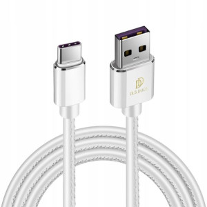 Kabel Dux Ducis K-MAX USB-C QC3.0 5A 1m Biały