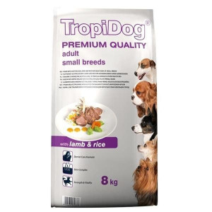 Tropidog Premium Adult Small Lamb&Rice 8 kg 57067