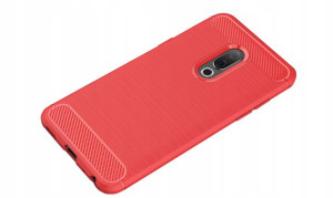 Etui Ipaky Drawing Carbon Meizu 16 Czerwone