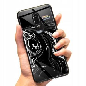 Mofi Glass Back Cover Oneplus 6T Black Bground
