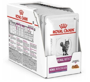 Royal Canin Veterinary Kot Renal with Beef 12x85 g - mokra karma dla kotów