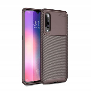iPaky Carbon Fiber Xiaomi Mi9 mi 9 Brązowe