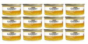 Gourmet Gold z Kurczakiem i Marchewką 12x85 g - mokra karma dla kotów z kur
