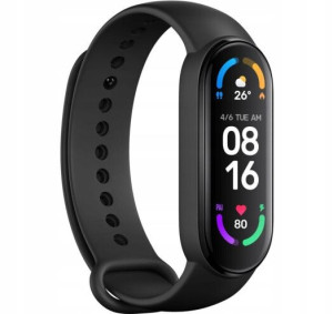 Xiaomi Mi Smart Band 6 MiBand AMOLED Czarny