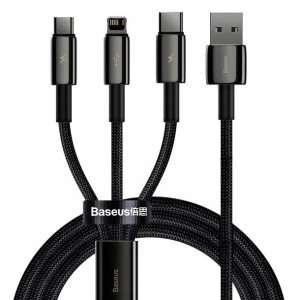 Baseus Tungsten Gold kabel 3w1 1,5m CAMLTWJ-01
