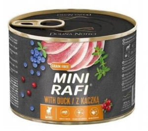 Dolina Noteci Rafi Mini z Kaczką 185g - mokra karma dla psów dorosłych ras