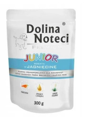 Dolina Noteci junior doypack jagnięcina -  mokra karma dla szczeniąt 300g