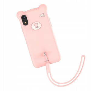 Baseus Bear do iPhone XR różowy WIAPIPH61-BE04