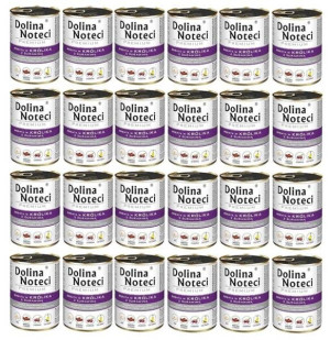 Dolina Noteci bogata w królika z żurawiną 24 x 400 g - mokra karma dla psów