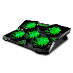 Podstawka pod laptop 5x wiatrak LED M555065 BK