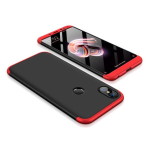 Etui 360 3w1 Xiaomi Redmi Note 5 Czarno-czerwone