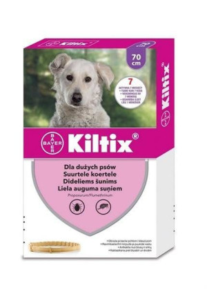 BAYER OBROŻA KILTIX przeciw pchłom i kleszczom dla dużych psów dł 70cm