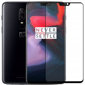 Szkło Hartowane mofi OnePlus 6 czarne