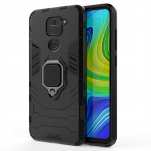 Ring Armor hybrydowe etui Redmi Note 9 Czarne