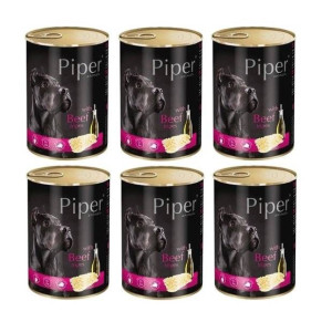 Piper z żołądkami wołowymi 6 x 400 g - mokra karma dla psów dorosłych ras d