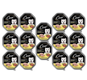 Tray Single Classic Terrine With tender chicken&turkey 14x 150g-mokra karma