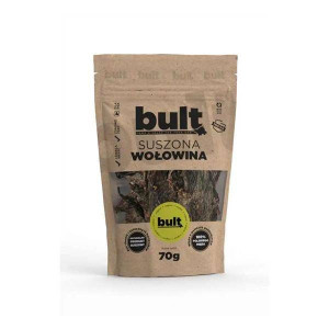 BULT Eko przysmak suszona wołowina, 70g - naturalny przysmak dla psów, 70g