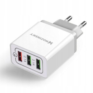 Wozinsky ładowarka sieciowa 3x USB 30W WWC-01