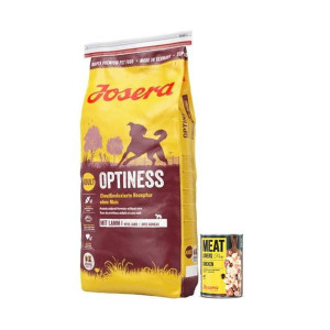 Josera Optiness 15kg + Josera Meat Lovers Pure Kurczak 400g GRATIS