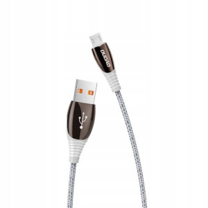 Dudao Kabel micro USB 3A 1,2m szary L7Pro