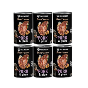 Paka Zwierzaka Schab ze śliwką - mokra karma dla psów 6 x 400g ZESTAW