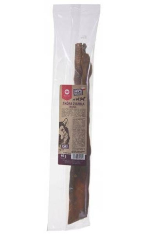 MACED SUSZONA SKÓRA DZIK 45 CM 1 SZT. - naturalny gryzak dla psów, 1 szt.