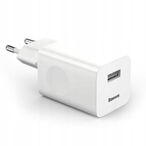 Baseus Charging Ładowarka QC3.0 Biała CCALL-BX02