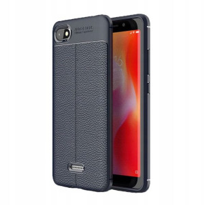 Etui Ipaky Leather Case Xiaomi Redmi 6A Granatowe
