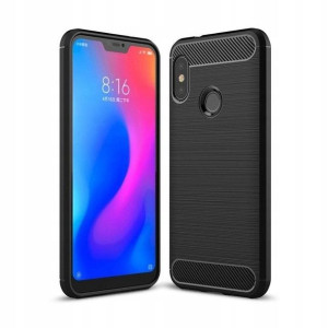 Etui Silikon karbon Xiaomi Mi A2 Lite Czarne